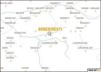 map of Drăgşineşti