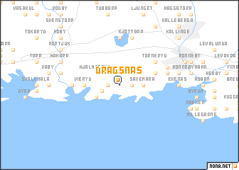 map of Dragsnäs