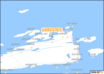 map of Dragsnes