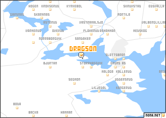 map of Dragsön