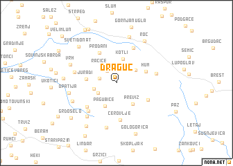 map of Draguć