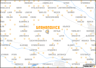 map of Drahanovice