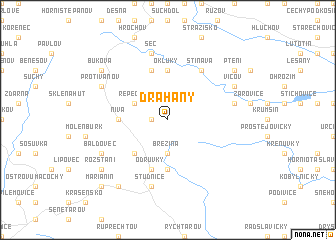 map of Drahany