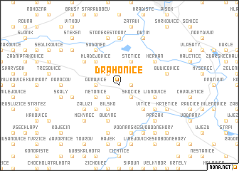 map of Drahonice