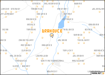 map of Drahovce