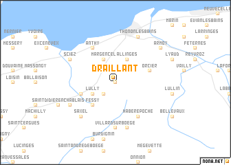 map of Draillant