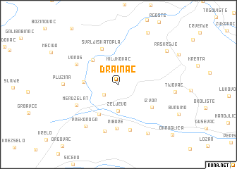 map of Drainac