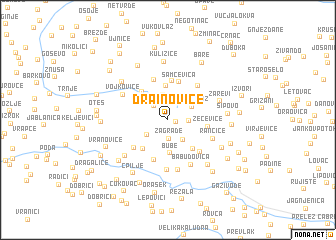 map of Drainoviće