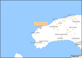 map of Drakaíoi