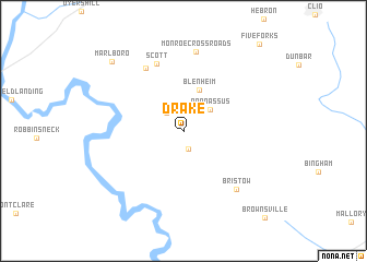 map of Drake