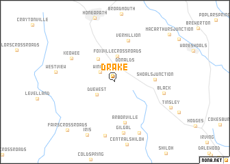 map of Drake