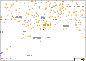 map of Drakolići