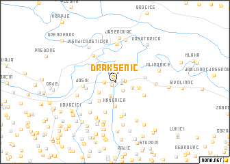 map of Draksenić