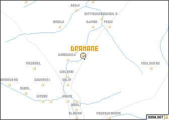 map of Dramané