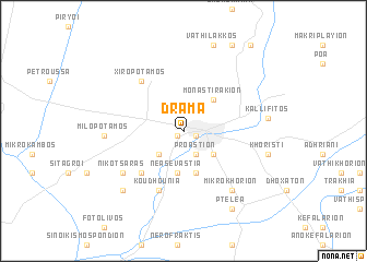 map of Dráma