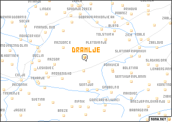 map of Dramlje