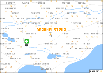 map of Drammelstrup