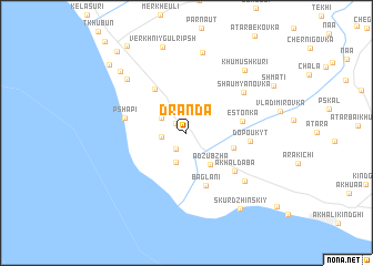 map of Dranda