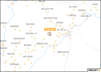 map of Drane