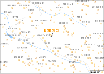 map of Drapići