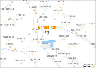 map of Drąseikiai