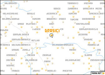 map of Drašići