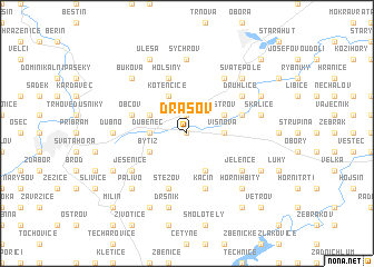 map of Drásov