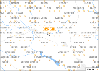 map of Drásov