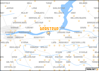 map of Drastrup