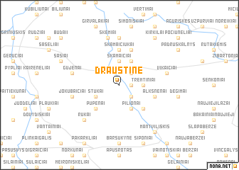 map of Draustinė