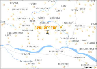 map of Drávacsepely