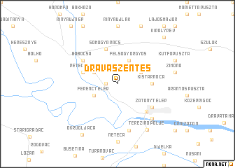 map of Drávaszentes