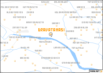 map of Drávatamási