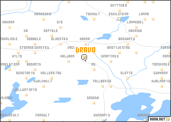 map of Dravö