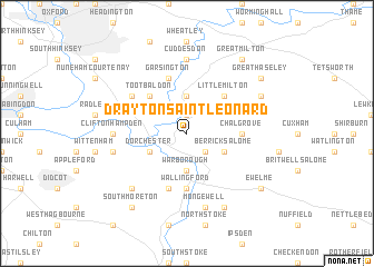 map of Drayton Saint Leonard