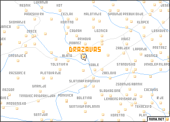 map of Draža Vas