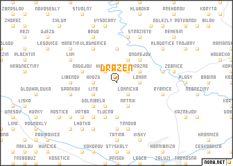 map of Dražeň