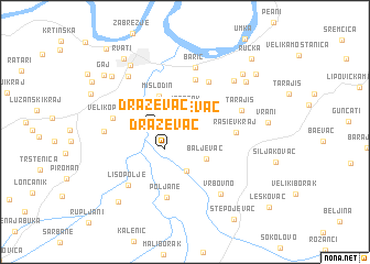 map of Draževac