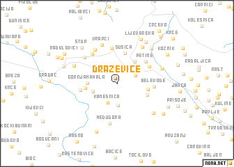 map of Draževiće