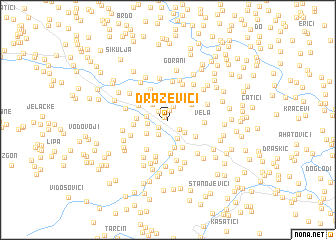 map of Draževići