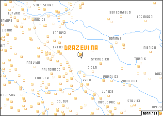 map of Draževina