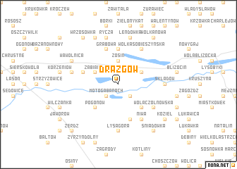 map of Drążgów