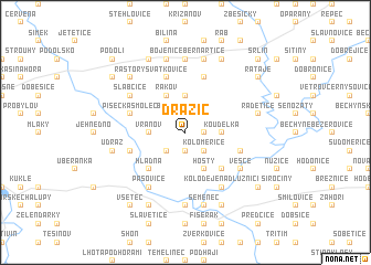 map of Dražič