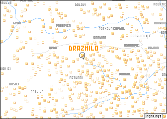 map of Dražmilo