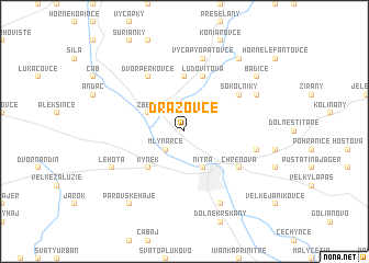 map of Dražovce