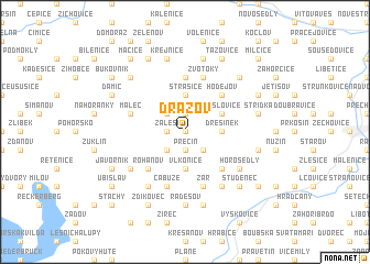 map of Dražov