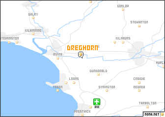 map of Dreghorn