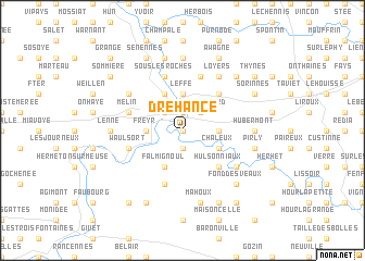 map of Dréhance