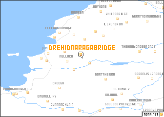 map of Drehidnaraga Bridge