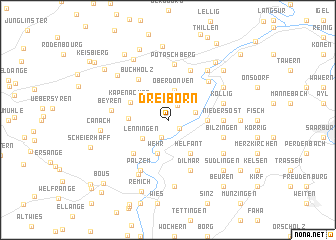 map of Dreiborn